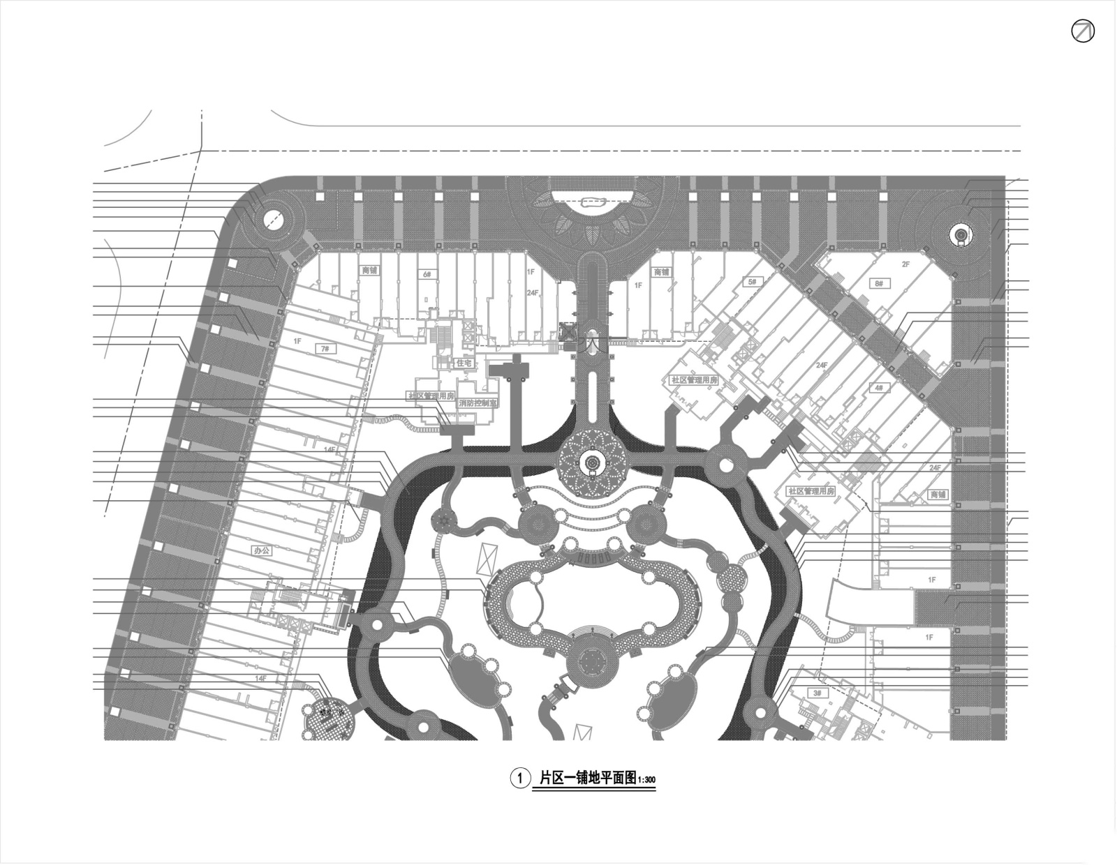 [广东]东莞花香里居住区园建施工图（节点详细）施工图下载【ID:161069194】