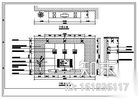 四房两厅简约家装设计图cad施工图下载【ID:161936117】