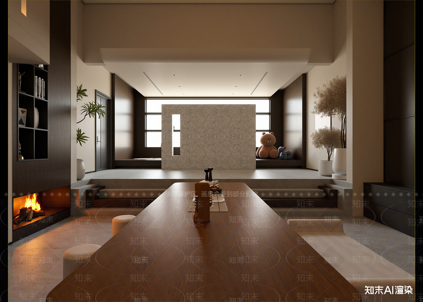 现代茶室3D模型下载【ID:1214775796】