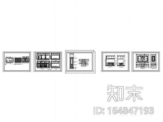 休闲中心台球室装修图施工图下载【ID:164847193】