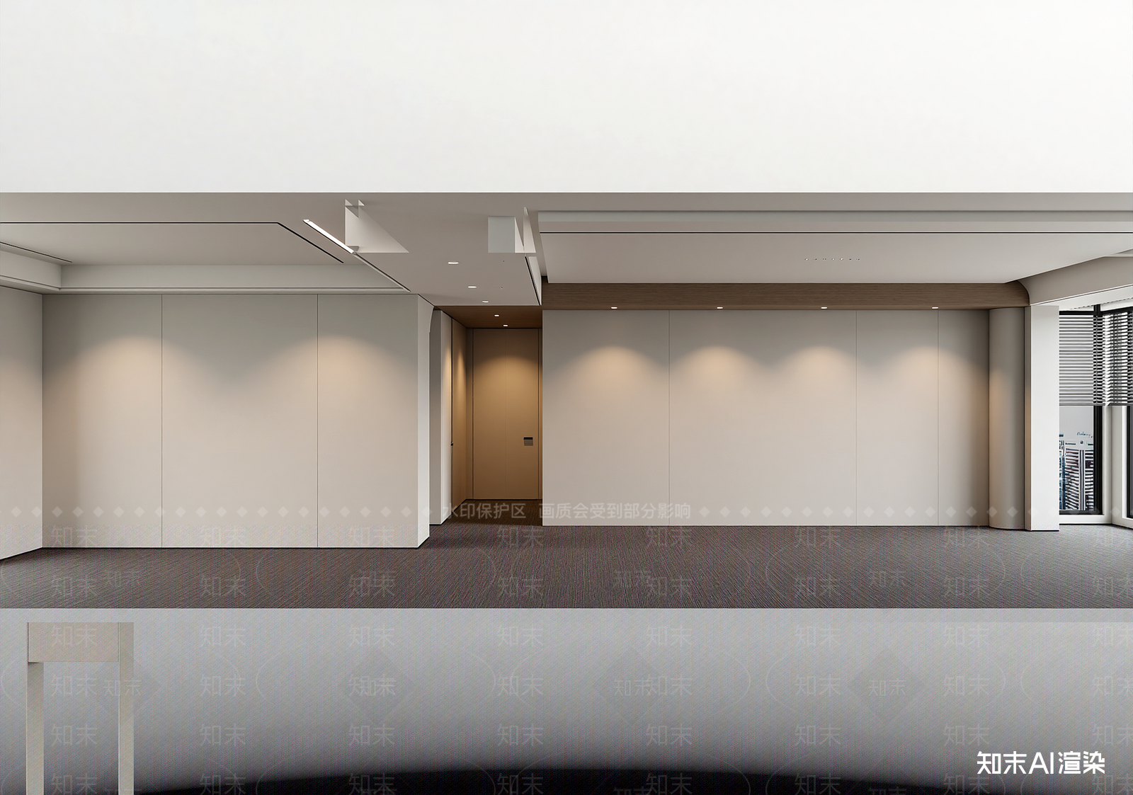 现代办公大厅3D模型下载【ID:1213921578】