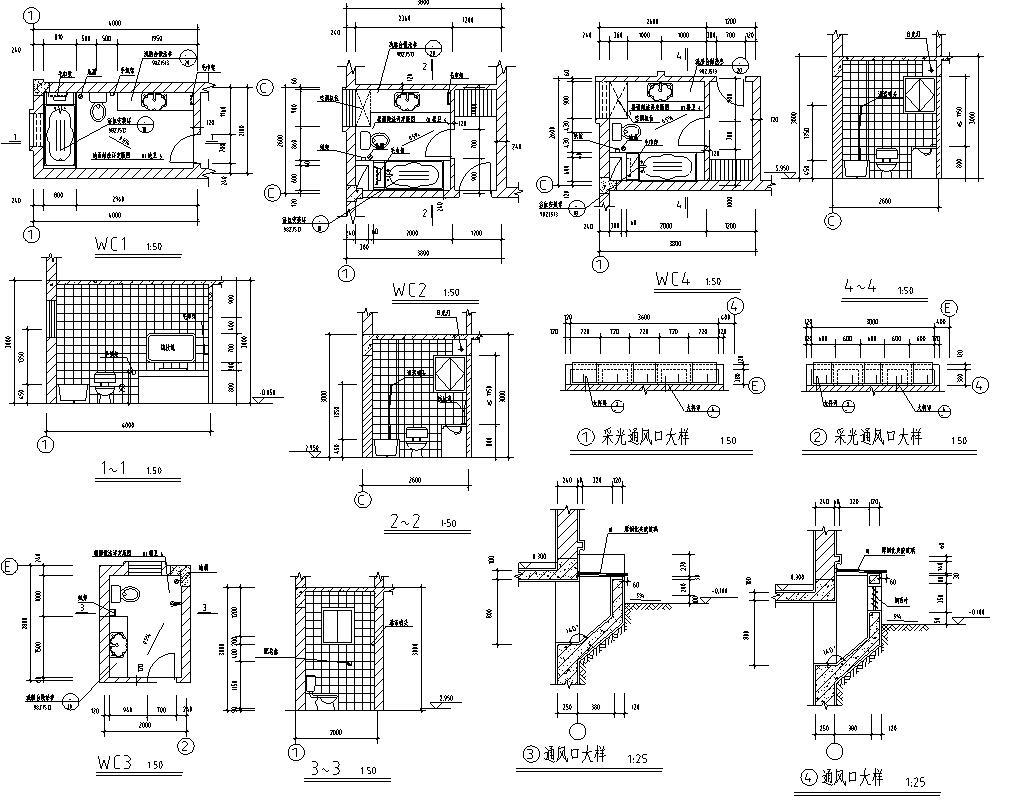 欧式风格三层独栋别墅建筑施工图设计施工图下载【ID:149889120】