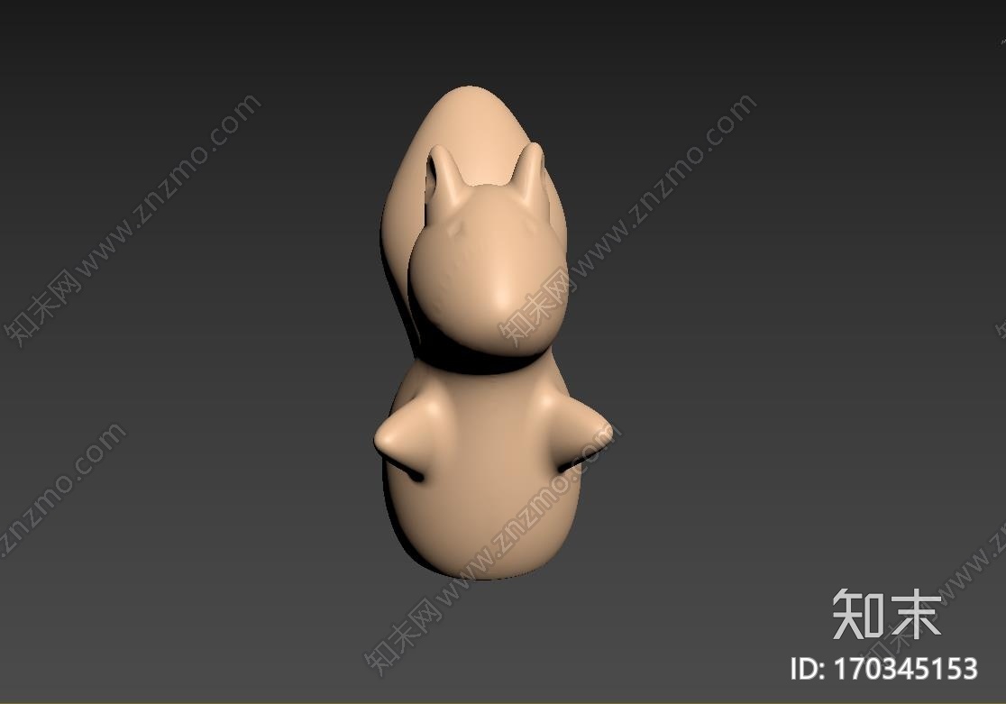 大尾巴松鼠3d打印模型下载【ID:170345153】