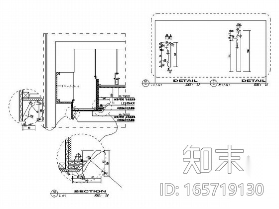 简洁公共卫生间室内装修图cad施工图下载【ID:165719130】