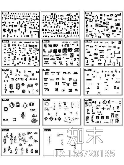 CAD综合图块集施工图下载【ID:165720135】