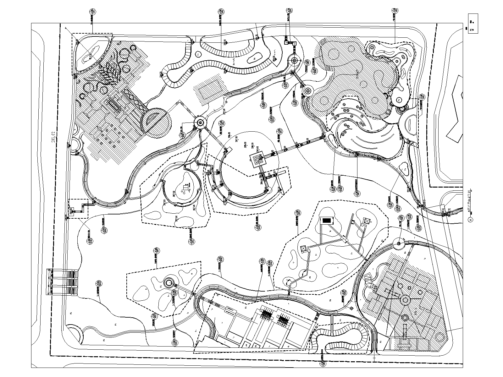 重庆生态湿地公园设计CAD施工图+实景施工图下载【ID:1131226767】