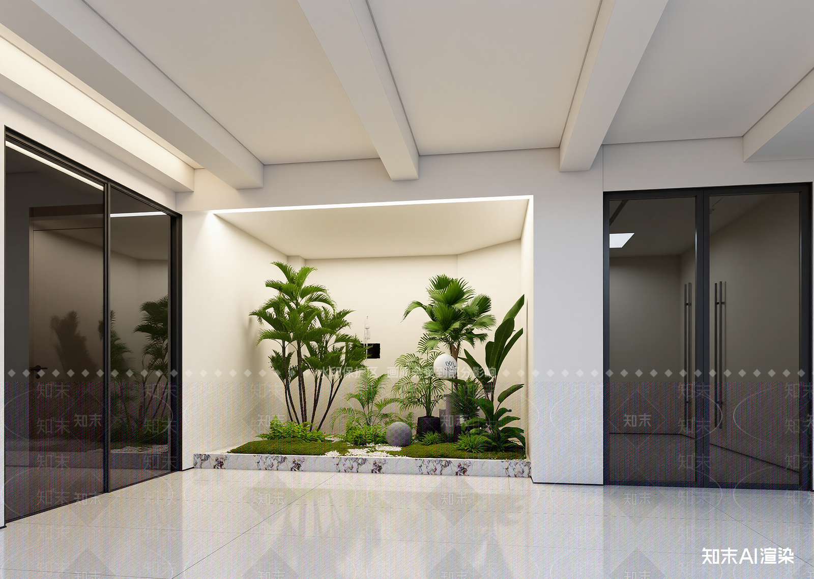 现代大厅3D模型下载【ID:1214975888】