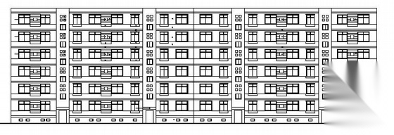 河北省某六层住宅楼建筑设计施工图cad施工图下载【ID:166830152】