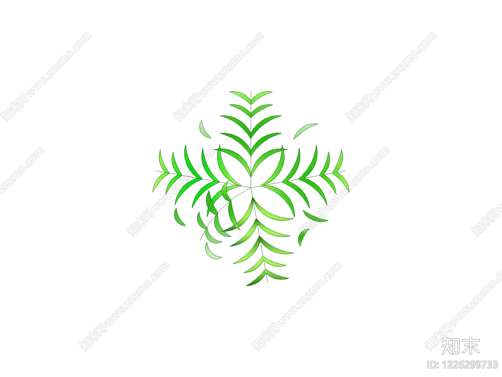 现代绿植CAD图纸