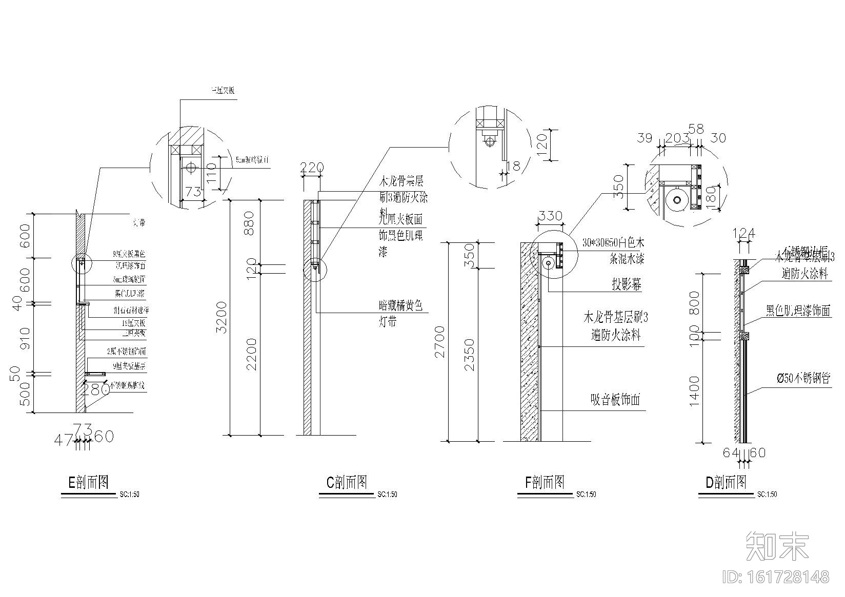 某房产公司办公室装饰工程施工图详图+目录cad施工图下载【ID:161728148】