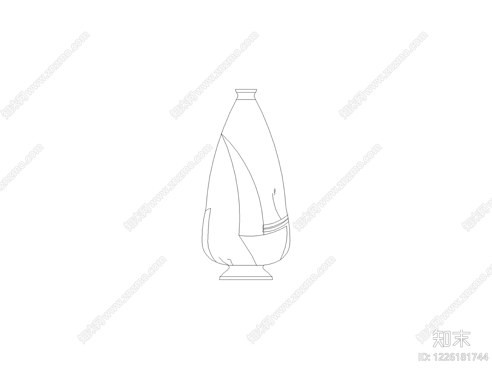摆件cad施工图下载【ID:1226181744】