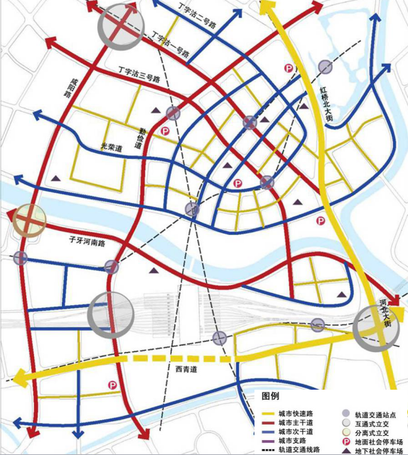 天津市红桥区总体规划设计方案cad施工图下载【ID:166561167】