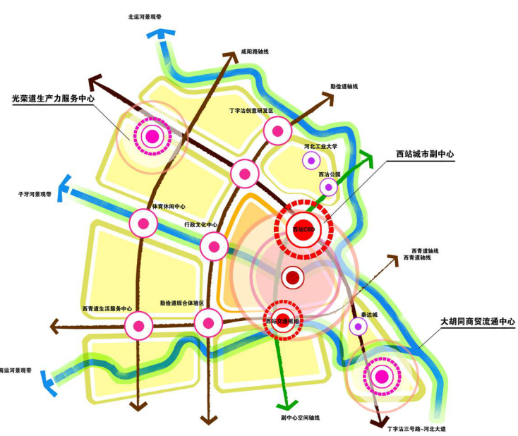 天津市红桥区总体规划设计方案cad施工图下载【ID:166561167】