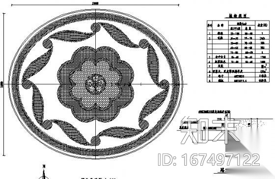 某船厂门口绿化设计平面cad施工图下载【ID:167497122】