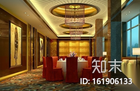 [上海]某奢华酒店室内设计施工图（含效果）cad施工图下载【ID:161906133】