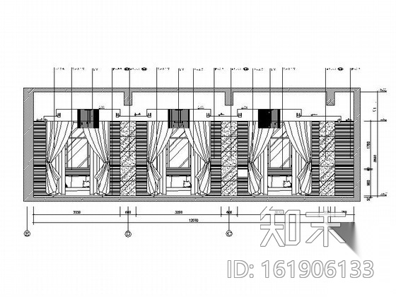 [上海]某奢华酒店室内设计施工图（含效果）cad施工图下载【ID:161906133】