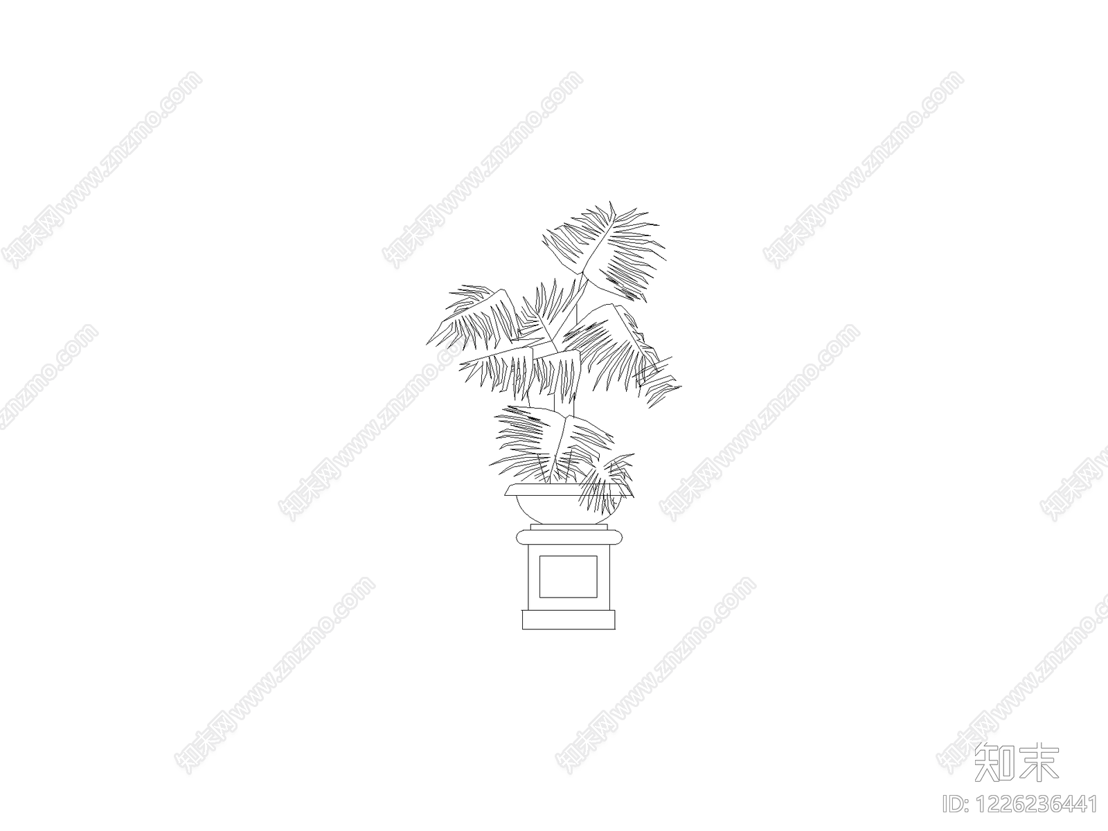 绿植cad施工图下载【ID:1226236441】