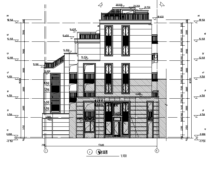 [江苏]多高层框架住宅及商业建筑施工图（含多栋楼及全...施工图下载【ID:167525105】