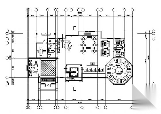 某售楼处建筑设计方案cad施工图下载【ID:165140199】