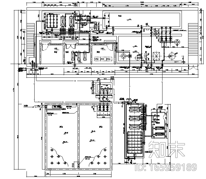 奥林匹克公园网球中心MBR污水处理系统施工图cad施工图下载【ID:165959189】