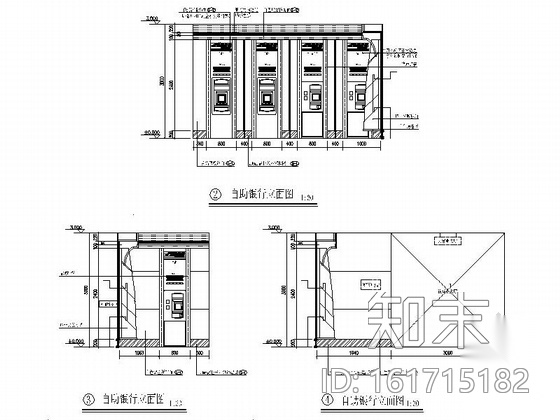 [北京]商业综合金融服务机构支行装修施工图cad施工图下载【ID:161715182】