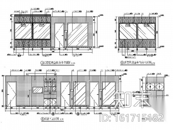 [北京]商业综合金融服务机构支行装修施工图cad施工图下载【ID:161715182】