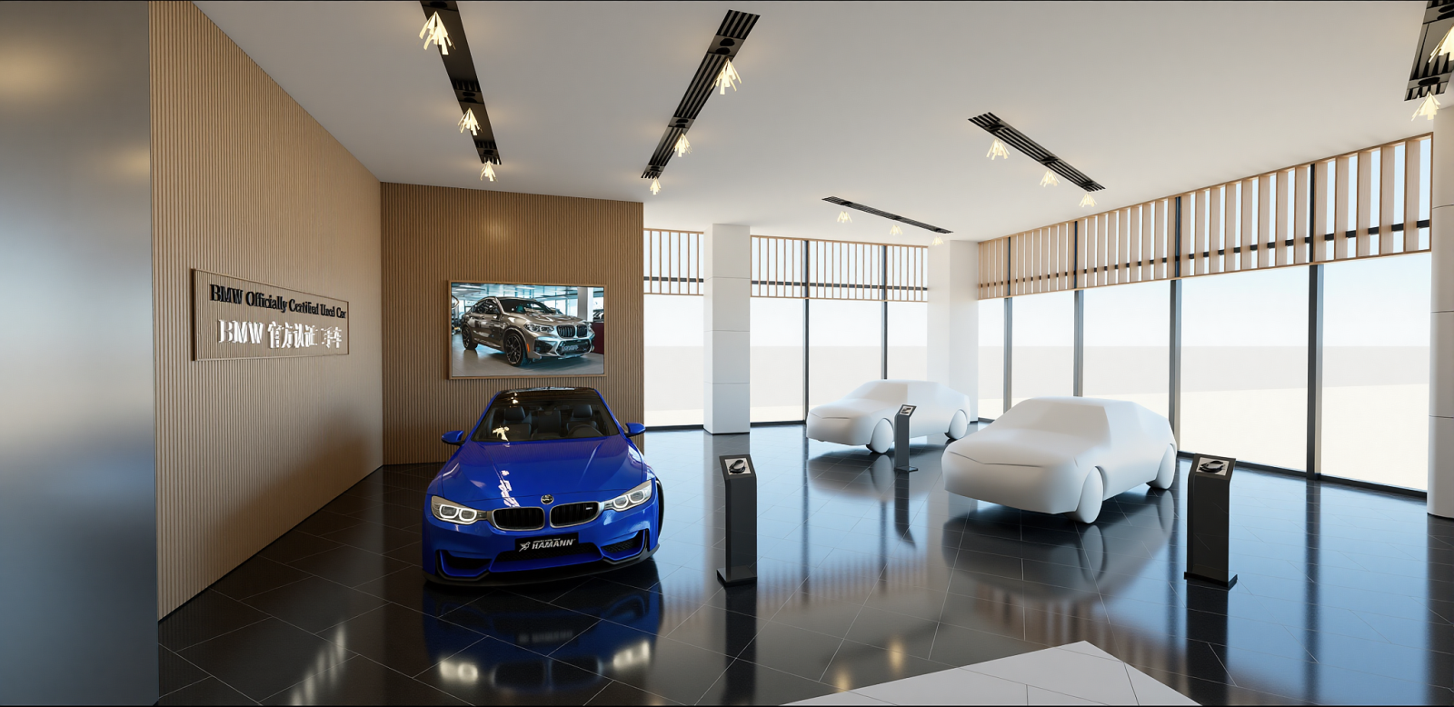 现代汽车展台SU模型下载【ID:1215201467】