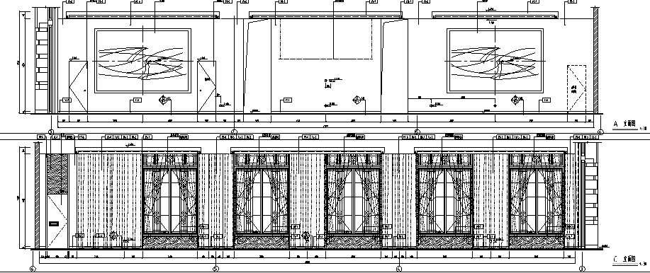 亿城西山华府会所空间设计施工图（附效果图）cad施工图下载【ID:161811124】