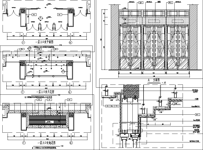 亿城西山华府会所空间设计施工图（附效果图）cad施工图下载【ID:161811124】