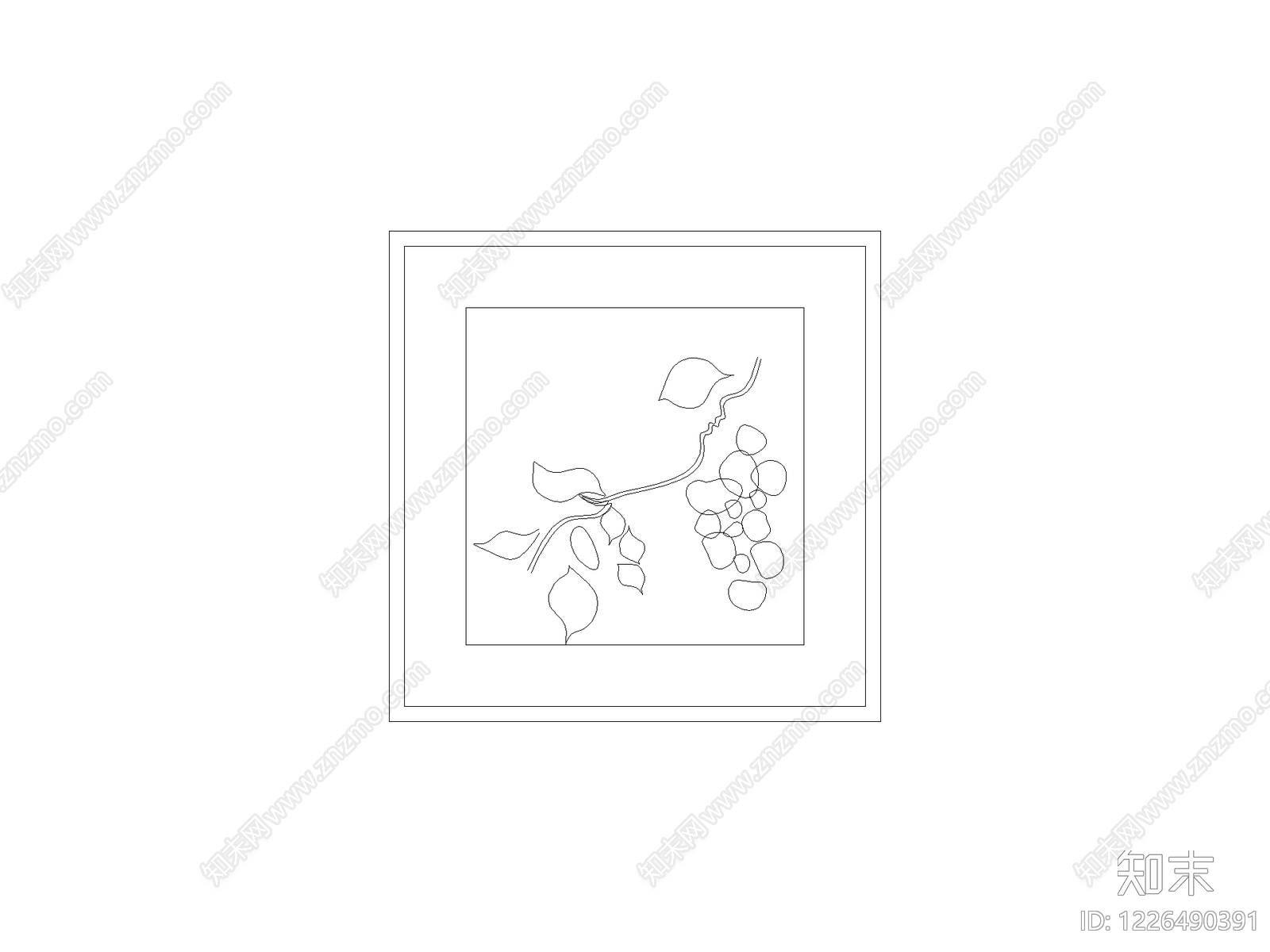 灌木种植CAD图纸