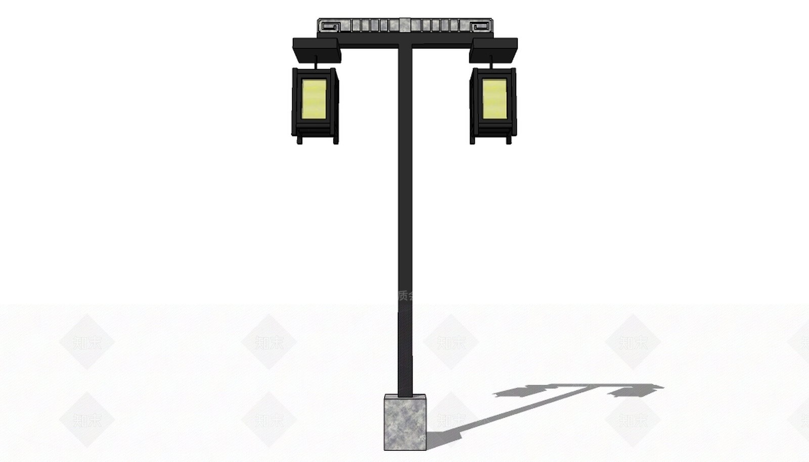 古典仿古路灯仿古庭院灯SU模型下载【ID:333620690】