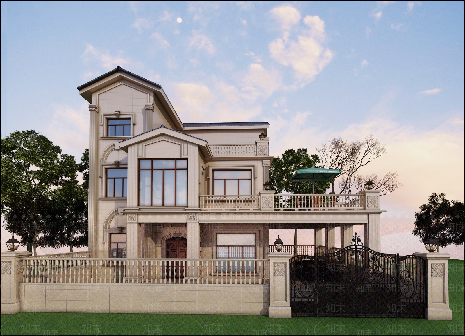 欧式古典自建别墅贴图贴图下载_欧式古典自建别墅贴图材质贴图免费下