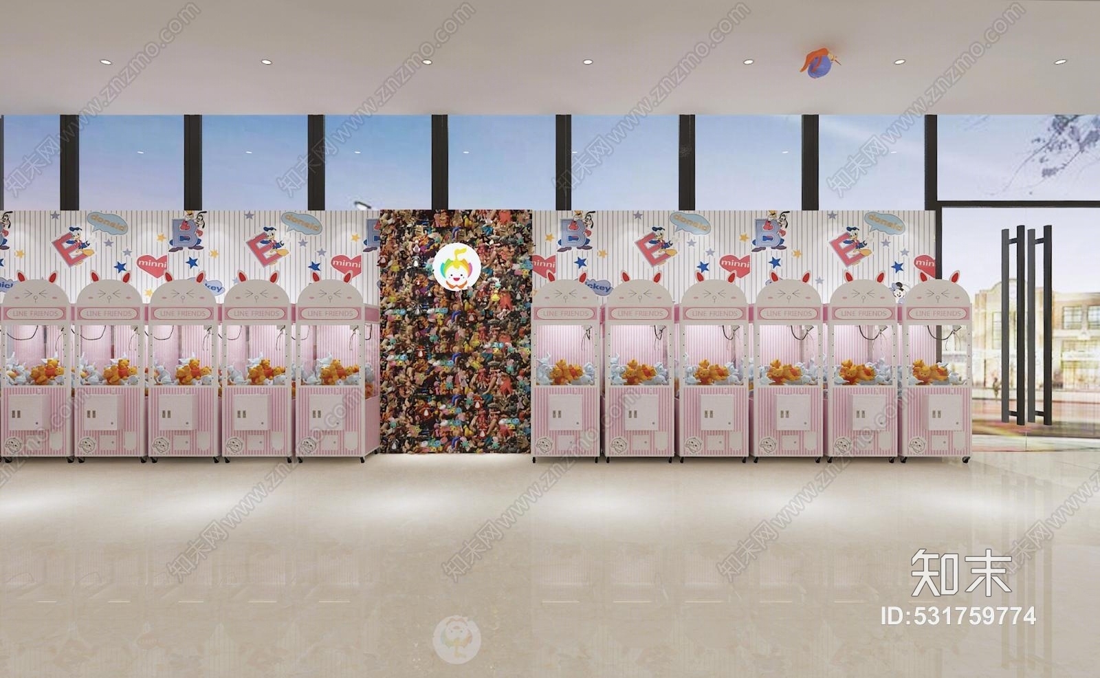 现代娃娃机店3D模型下载【ID:531759774】