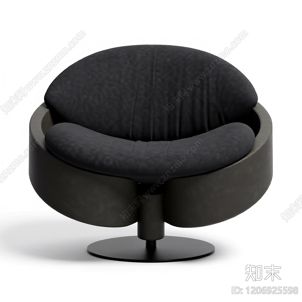 螺旋造型单人椅3D模型下载【ID:1206925598】