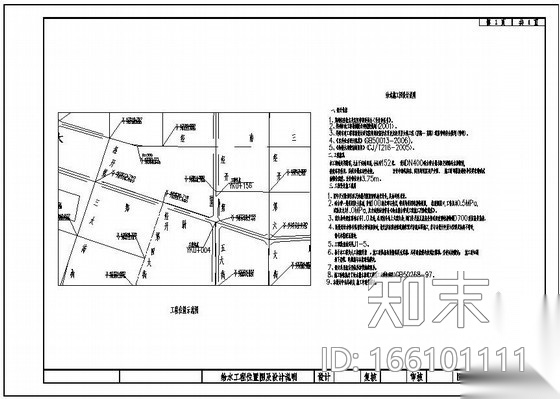 [郑州]某市政给水管道工程图纸cad施工图下载【ID:166101111】