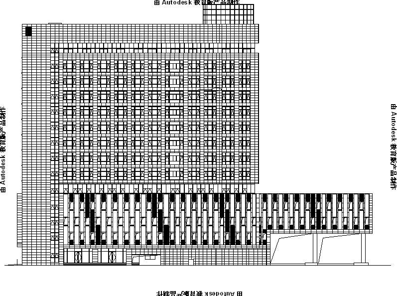 [浙江]高层连廊式综合型办公楼幕墙工程施工图施工图下载【ID:149960146】