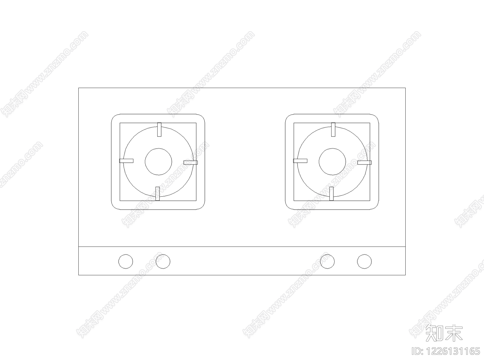 厨房设施cad施工图下载【ID:1226131165】