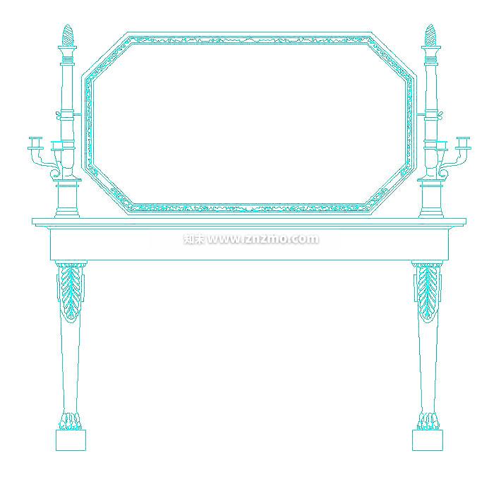 梳妆台施工图下载【ID:175342113】