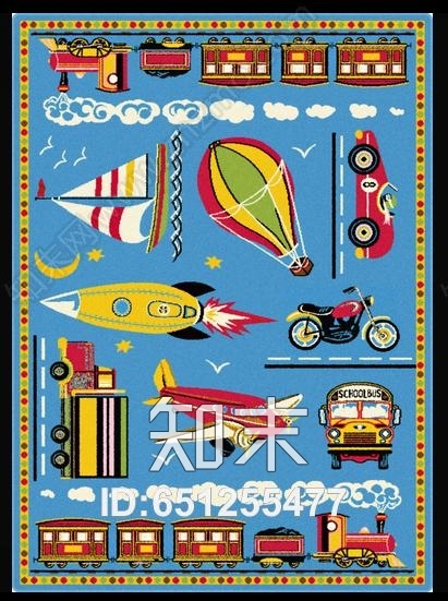 儿童地毯高清贴图材质