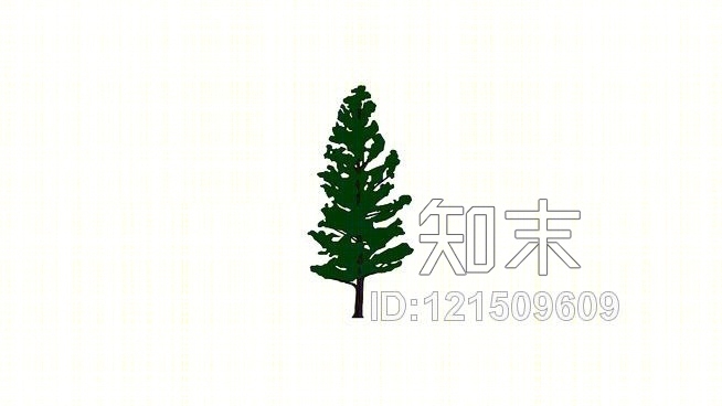 2D示意松树SU模型下载【ID:121509609】