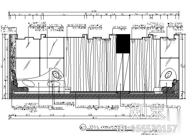 夜总会VIP包间施工图Ⅱcad施工图下载【ID:166530157】