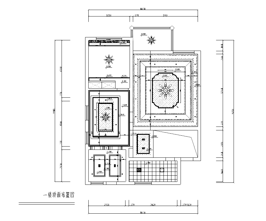 [广东]金源酒店后别墅三层经济型别墅室内装修施工图cad施工图下载【ID:161771194】