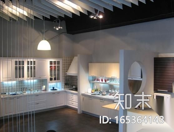 某厨柜展厅装修图cad施工图下载【ID:165364143】