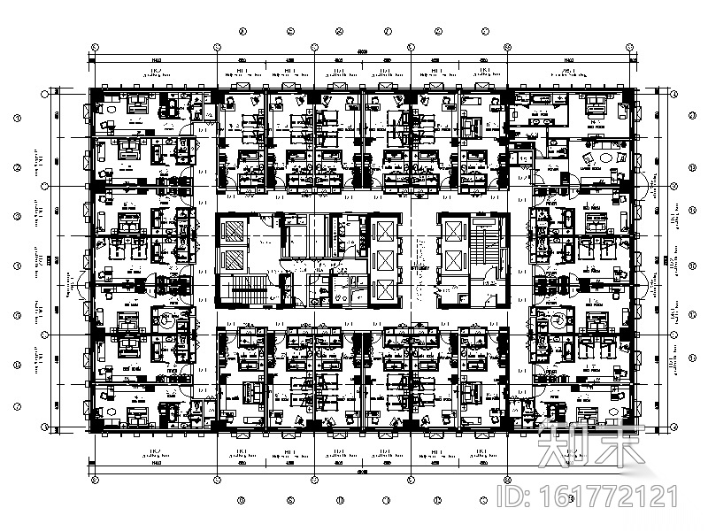 [武汉]时尚大酒店全套CAD设计施工图（实景图）施工图下载【ID:161772121】