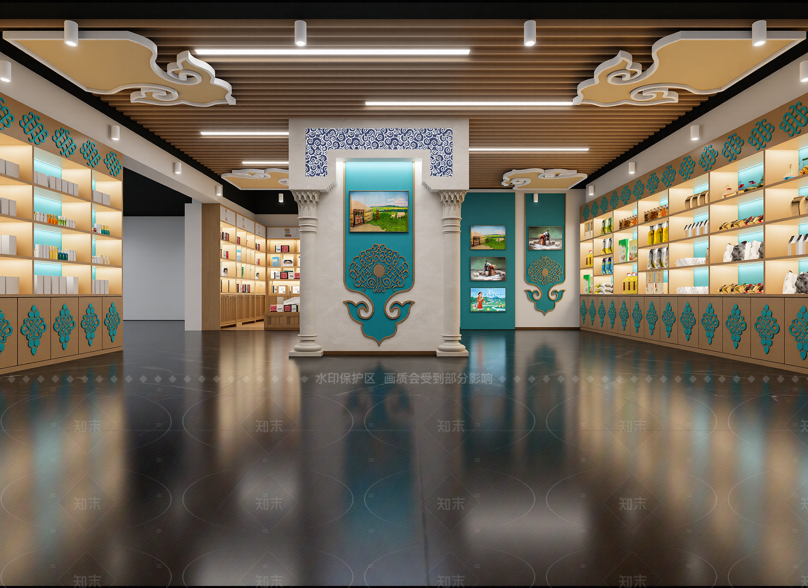 工业农产品展厅3D模型下载【ID:1214953483】