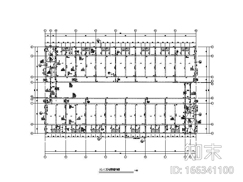 6层钢混框架结构cad施工图下载【ID:166341100】