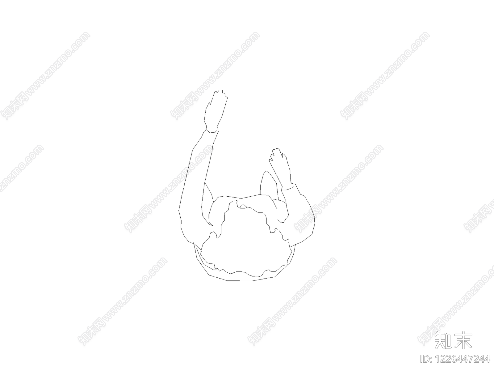 现代人物CAD图纸