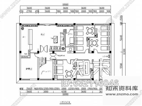 施工图江苏某四层浴场室内装修施工图cad施工图下载【ID:632116046】
