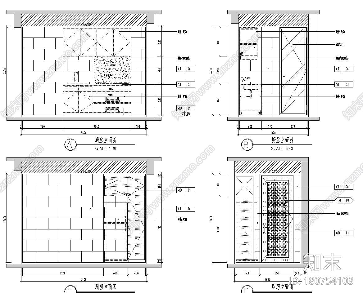 [广东]华强城样板房设计全套图纸(包含+中式、欧式、东南...施工图下载【ID:180754103】