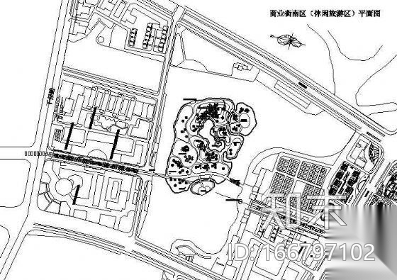 温岭万昌北路步行街景观设计cad施工图下载【ID:166797102】